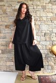 Oscar Drape Trapeze Tank Black
